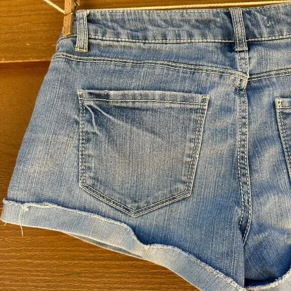 21 Denim Jorts Cuffed Jean Shorty Medium Blue Shorts Size 26 - Picture 8 of 8